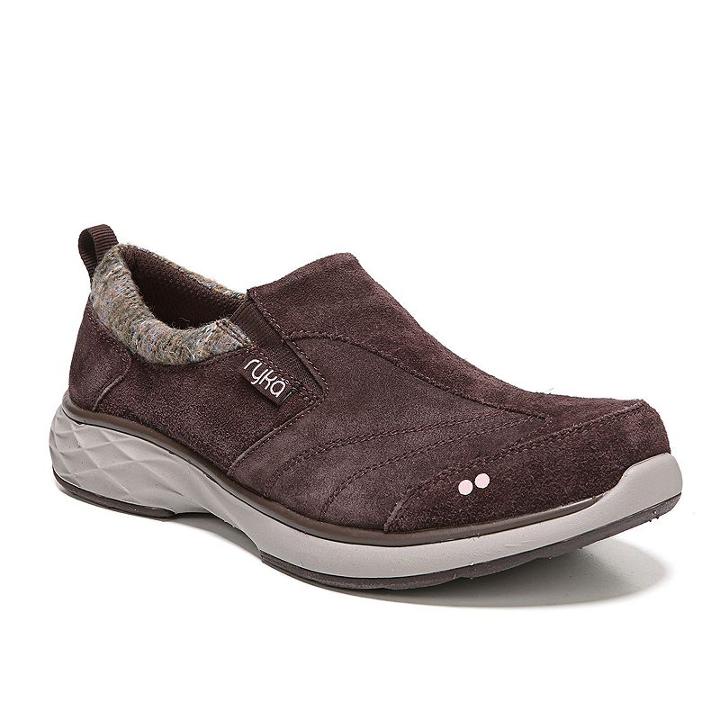 Ryka Terrain Women's Slip On Sneakers, Size: 10, Brown