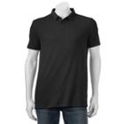Big & Tall Apt. 9&reg; Solid Modern-fit Polo, Men's, Size: Xl Tall, Black