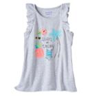 Girls 4-10 Jumping Beans&reg; Print Flutter-sleeve Tank, Girl's, Size: 6x, Brt Pink