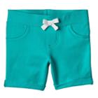 Jumping Beans, Girls 4-10 &reg; Rolled Cuffs Solid Jegging Shorts, Girl's, Size: 8, Turquoise/blue (turq/aqua)