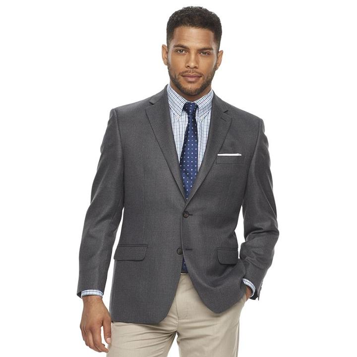 Men's Chaps Classic-fit Sport Coat, Size: 42 - Regular, Blue