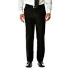 Men's Haggar&reg; Suit Up System Slim-fit Flat-front Suit Pants, Size: 38x30, Black