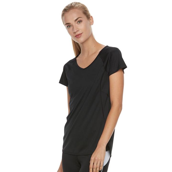 Women's Tek Gear&reg; Performance Step Hem Base Layer Tee, Size: Small, Black