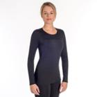 Women's Snow Angel Luxe Lace Scoopneck Base Layer Top, Size: Xlrg Av/rg, Black