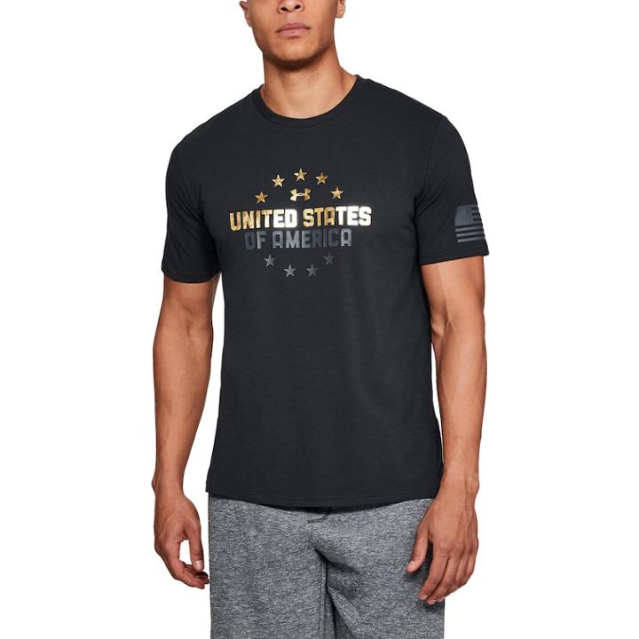 Men's Under Armour Freedom Tee, Size: Large, Black