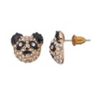 Mudd&reg; Panda Nickel Free Drop Earrings, Women's, Black
