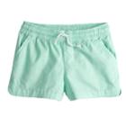 Girls 4-10 Jumping Beans&reg; Woven Slubbed Poplin Dolphin Shorts, Size: 5, Light Blue