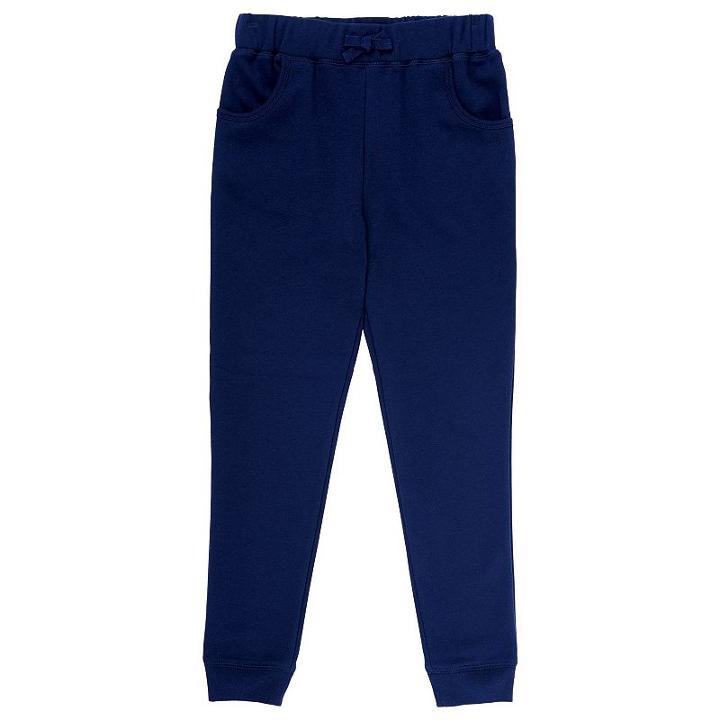 Girls Plus Size French Toast Fleece Jogger Pants, Girl's, Size: 18-20 Plus, Blue (navy)