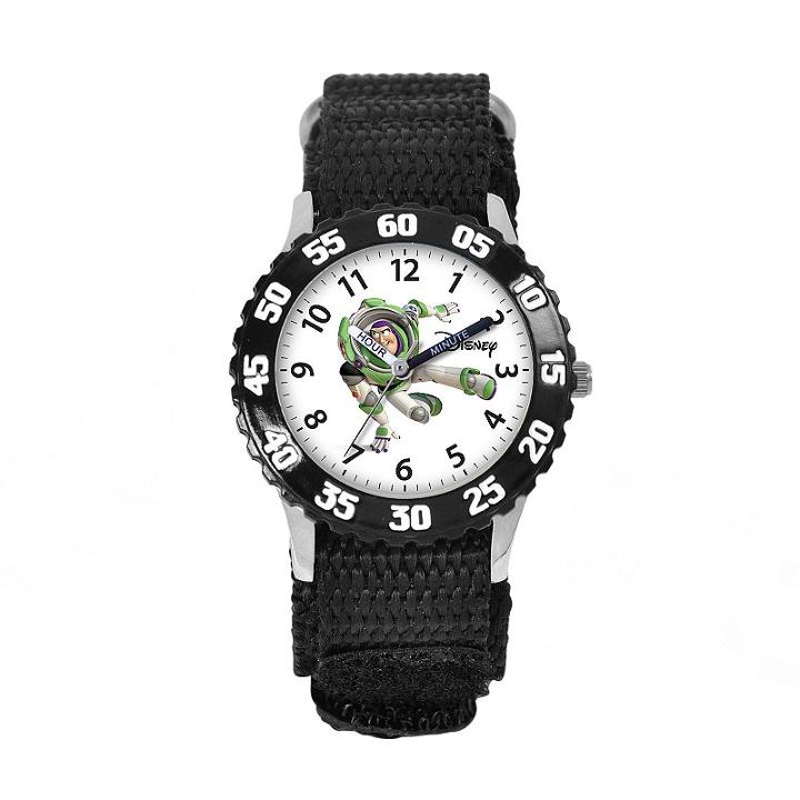 Disney / Pixar Toy Story Buzz Lightyear Kids' Time Teacher Watch, Boy's, Black