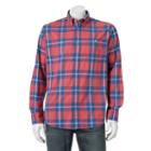 Men's Sonoma Goods For Life&trade; Flexwear Modern-fit Stretch Slubbed Button-down Shirt, Size: Medium, Med Red
