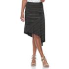Women's Apt. 9&reg; Asymmetrical Mix-print Skirt, Size: Small, Oxford