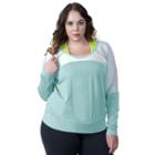 Plus Size Soybu Suzette Dolman Raglan Yoga Top, Women's, Size: 2xl, Light Blue
