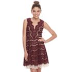 Juniors' Trixxi Scalloped Lace Skater Dress, Teens, Size: Medium, Purple Oth