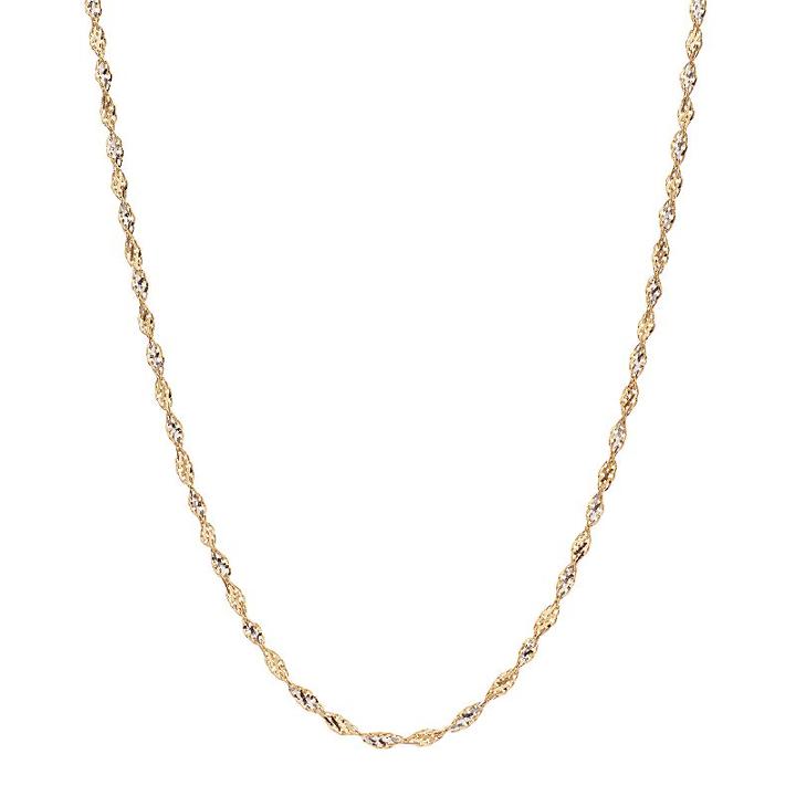 18k Gold Dorica Chain Necklace, Women's, Size: 18, Yellow