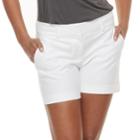 Women's Apt. 9&reg; Torie Cuffed Shorts, Size: 8, White