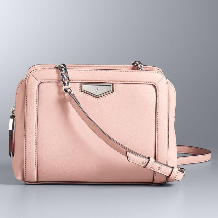 Simply Vera Vera Wang Midnight Crossbody Bag, Women's, Med Pink