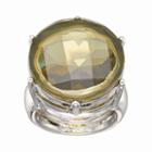 Simply Vera Vera Wang Round Stone Adjustable Ring, Women's, Green