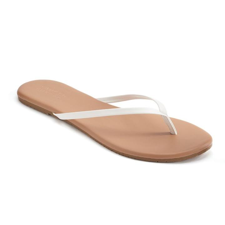 Lc Lauren Conrad Pixii Women's Flip Flops, Size: 5, White