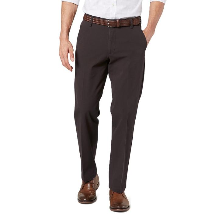 Men's Dockers&reg; Smart 360 Flex Straight-fit Workday Khaki Pants D2, Size: 36x29, Dark Brown