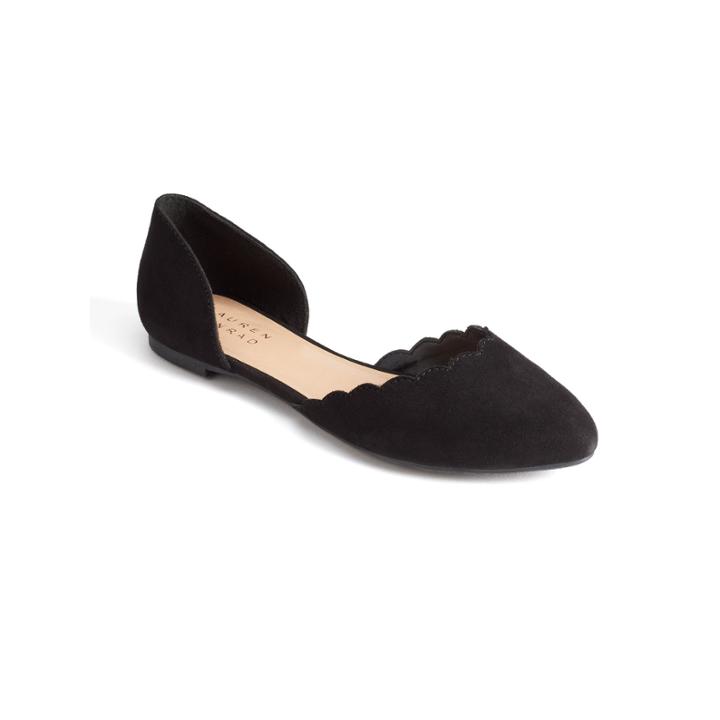 Lc Lauren Conrad Twinkle Women's D'orsay Flats, Size: 6, Black
