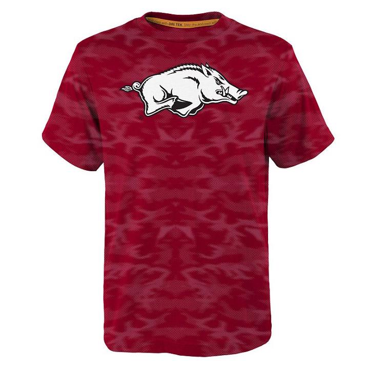 Boys 4-7 Arkansas Razorbacks Vector Dri-tek Tee, Size: M 5-6, Red
