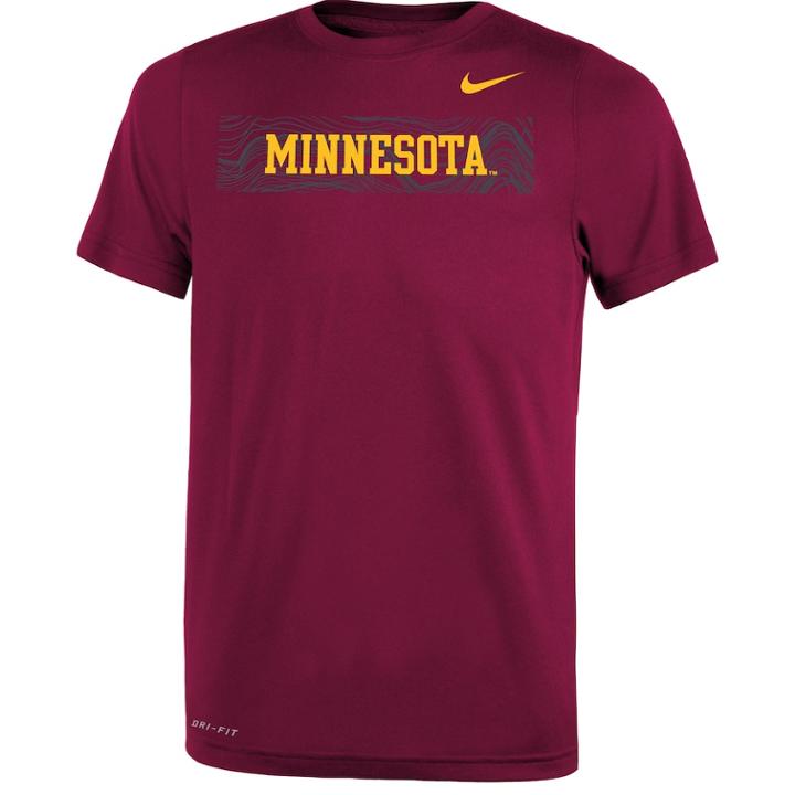 Boys 8-20 Nike Minnesota Golden Gophers Legend Sideline Tee, Size: S 8, Red