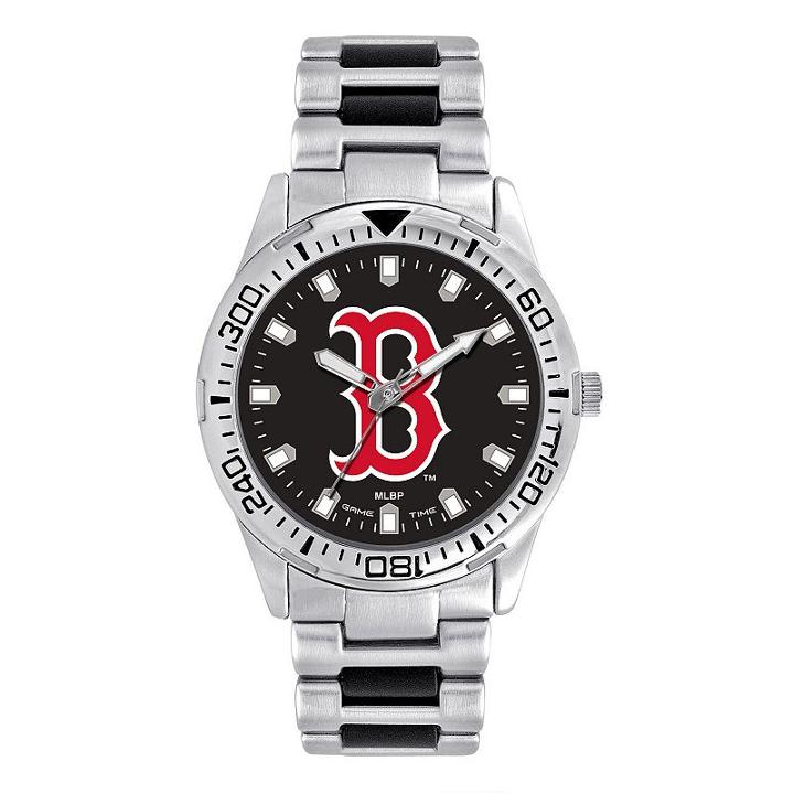 Men's Game Time Boston Red Sox Heavy Hitter Watch, Silver