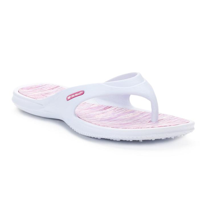 Women's Tek Gear&reg; Printed Molded Sport Sandals, Size: Medium, White