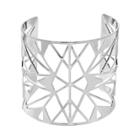 Mudd&reg; Openwork Art Deco Cuff Bracelet, Women's, Silver
