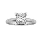 Princess-cut Igl Certified Colorless Diamond Solitaire Engagement Ring In 18k White Gold (1 1/2 Ct. T.w.), Women's, Size: 7