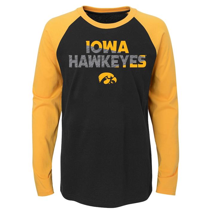 Boys 4-18 Iowa Hawkeyes Flux Tee, Size: 8-10, Black