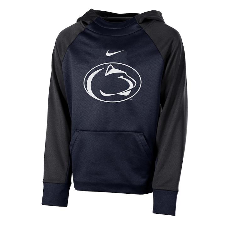 Boys 8-20 Nike Penn State Nittany Lions Therma-fit Colorblock Hoodie, Size: L 14-16, Blue (navy)