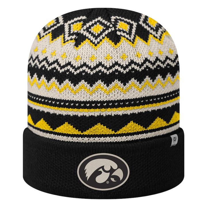 Adult Top Of The World Iowa Hawkeyes Dusty Beanie, Adult Unisex, Black