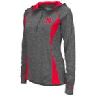 Women's Campus Heritage Nebraska Cornhuskers Money Quarter-zip Top, Size: Xxl, Grey (charcoal)