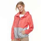 Women's Columbia Hooded Rain Jacket, Size: Large, Med Red