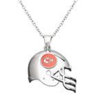 Kansas City Chiefs Sterling Silver Helmet Pendant Necklace, Women's, Size: 18