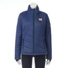 Women's Columbia Michigan Wolverines Powder Puff Jacket, Size: Large, Med Blue