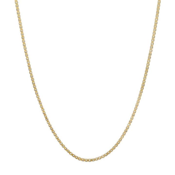 Everlasting Gold 14k Gold Box Chain Necklace, Women's, Size: 20