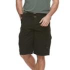 Men's Rawx Regular-fit Belted Cargo Shorts, Size: 38, Black