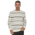 Men's Croft & Barrow&reg; Classic-fit Crewneck Sweater, Size: Medium, White Oth