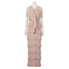 Women's Jessica Howard Glitter Lace Evening Gown, Size: 6, Dark Beige
