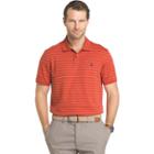 Men's Izod Sportflex Classic-fit Feeder-striped Performance Polo, Size: Medium, Brt Red