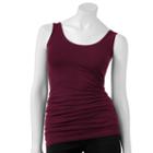 Women's Rock & Republic&reg; Seamless Tank, Size: Xl, Red