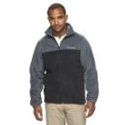 Men's Columbia Flattop Ridge Fleece Jacket, Size: Xl, Grey (charcoal)