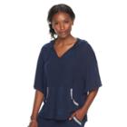 Women's Juicy Couture Embellished Poncho Top, Size: Medium, Blue