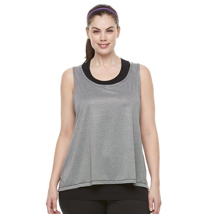 Plus Size Tek Gear&reg; Seamless Tank, Women's, Size: 2xl, Black