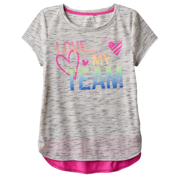Girls 7-16 So&reg; Blocked Droptail Dolman Tee, Size: 16, Grey
