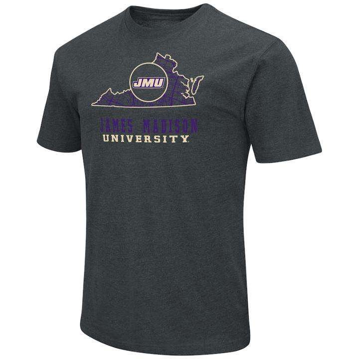 Men's James Madison Dukes State Tee, Size: Small, Drk Purple
