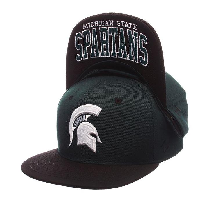 Zephyr, Youth Michigan State Spartans Undercard Snapback Cap, Boy's, Grey