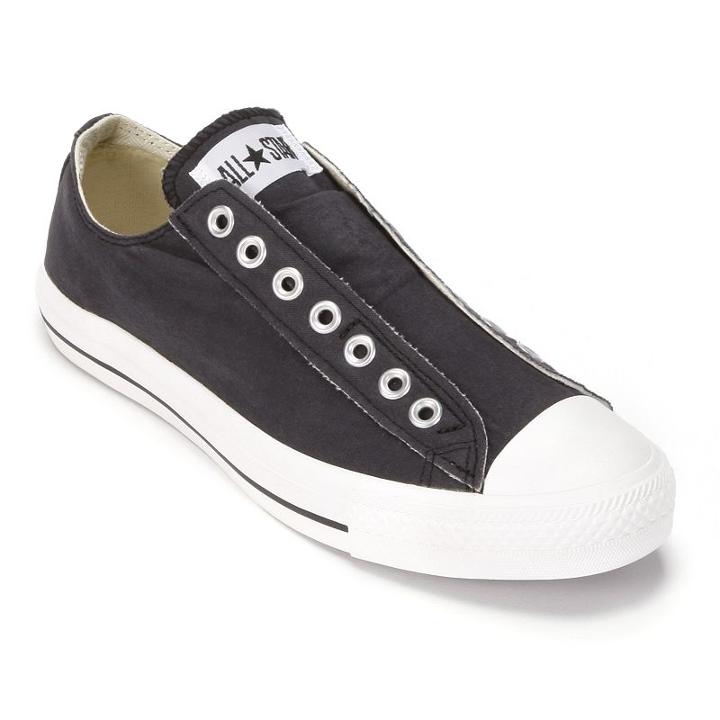 Adult Converse All Star Laceless Sneakers, Size: M13w15, Black